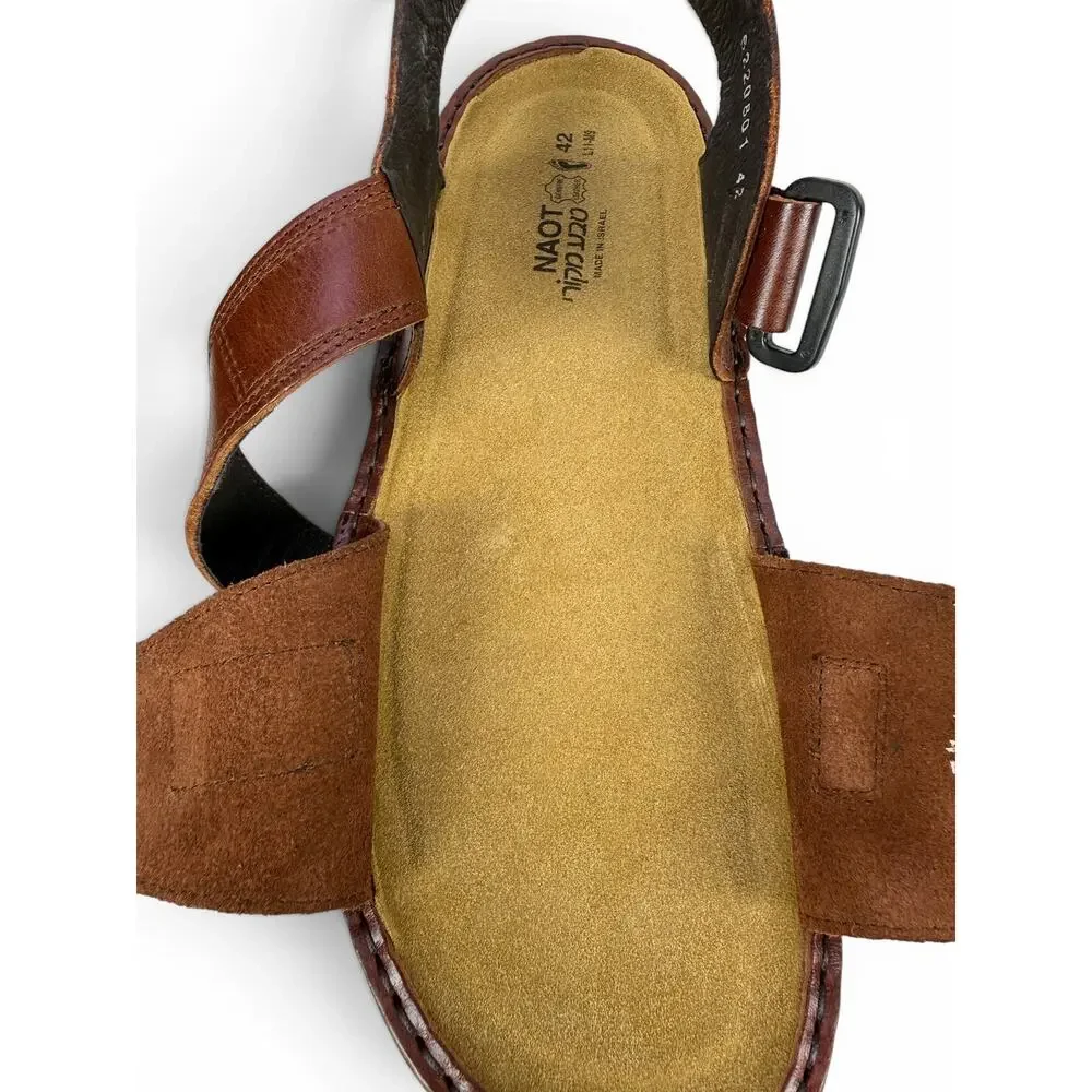 Naot Lappland Sandal Mens 9‎ 9.5 EU 42 Buffalo Leather Adjustable Straps